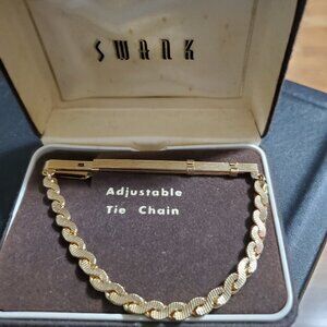 Vintage Swank Men's Adjustable Necktie Bar Chain